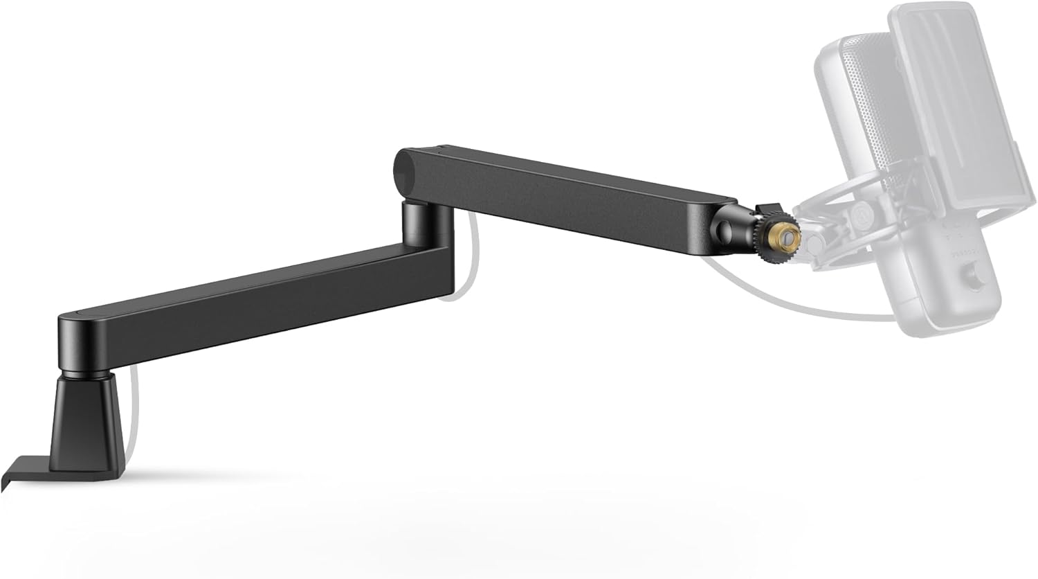 InnoGear Microphone Boom Arm, 360° Rotatable Low Profile Mic Stand with Magnetic Cable Management Desk Mount for Fifine AM8 K669B Blue Yeti HyperX QuadCast SoloCast AT2020, Black